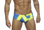 Addicted Briefs Yellow On Blue