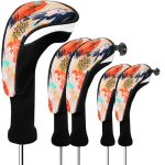 Finger Ten Golf Club Head Covers Woods Driver Fairway Hybrid 3 4 5 Set Headcovers Men 1 3 5 7 X Interchangeable Number Tag Fit A