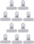 10PCS Plastic Binder Clips 50MM Small File Clips For School Office