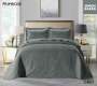 Simon Baker Primrose Quilted Bedspread Grey Various Sizes - King - 270CM X 270CM + 2 Pillowcases 50CM X 70CM + 5CM / Grey