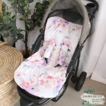 Pram Insert Pink And Purple Lilac Flower
