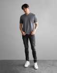 Essential V-neck Grey T-Shirt - XXL Grey