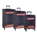 CELLINI Monte Carlo 3 Piece Luggage Set Black