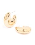 Goldair Gold Thick Bubble Hoop Earrings
