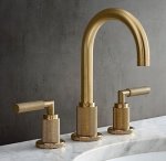 Burnished Brushed Bath Deck Mixer