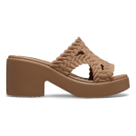 Brooklyn Woven Slide Heel - Sepia W11