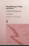 The Meaning of Topic and Focus - 59th Bridge Street Accent Hardcover