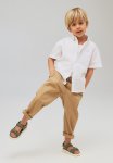 Seersucker Joggers - Beige