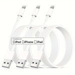 3PCS 1PC For Iphone Charger 10 Ft 3 Pack Mfi Certified Lightning To USB Cable 10 Foot Long Fast Iphone Charging Cables Cord For