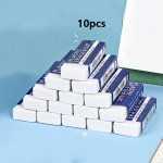 10PCS MINI Long Strip Erasers Tpr Material - Perfect For Daily Office Use