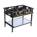 Boiling Table Gas - Commercial - 4 Burner Staggered - BTG3004