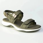 Ladies Action Comfort Sandals - Olive - 8