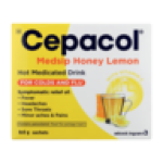 Medsip Honey Lemon Cold & Flu Sachet 8 Pack