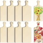 10-PACK Blank Wooden Cutting Boards With Handle For Diy Craft Wood Printmaking Panels High-quality Unfinished Wood For Painting 