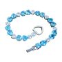 Imitation Natural For Swiss Blue Topaz Bracelet Luxurious Heart Bracelet