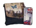 Fino Vintage Crossbody Denim Sling Bag & Purse Set