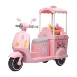 Kids Electric Ride On Scooter With Ice Cream Cart