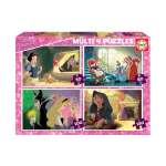 Educa Multi Disney Villains Puzzles - 4 Puzzles 50 80 100 150 Pieces
