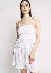Shirred Crop Top - Off White