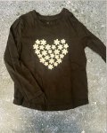 Woolworths Black Long Sleeved T-Shirt 4Y