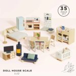 Complete Dolls House Furniture Set