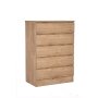 Moxico 5 Drawer Chest Of Drawers Oak