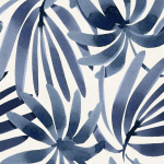 Blue Leaves Pvc Table Runner
