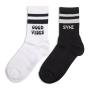 Identity X SYNC2-PACK Black And White Crew Socks