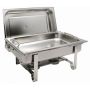 Stainless Steel Single Tray Chafing Dish - Food Warmer & Serving Spoon