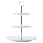 Maxwell & Williams White Basics Diamonds 3-TIER Cake Stand - White Std Regular