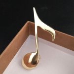 Musical Note Simple Atmospheric Natural Pin Brooch