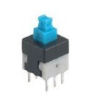 12MM Metal Push Button Switch Latching - White LED 12VDC