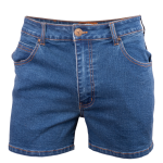 WBM815 Indigo Stone Wash Stretch Denim 5 Pocket Short 10CM S23 - 40