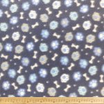 Printed Polar Fleece Dog Paws Sg