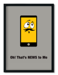 Decor Print Mr. Smartphone - Black Framed A3