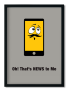 Decor Print Mr. Smartphone - Black Framed A3