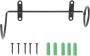 Wall-mounted Iron Wine Bottle Holder Single Black Wine Rack Hanging Glass