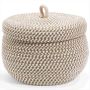 Small Rope Basket With Lid Small Round Woven Storage Basket With Lid For Or