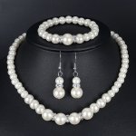 Elegant Bohemian Jewelry Set For Women Including Necklace Earrings And Bracelet - Beautiful Wedding Accessory
