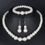 Elegant Bohemian Jewelry Set For Women Including Necklace Earrings And Bracelet - Beautiful Wedding Accessory