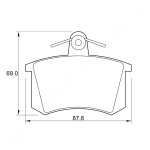 Kbc Brake Pads Rear For Alfa
