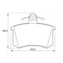 Alfa Romeo Kbc Brake Pads Rear For Alfa - Spares Direct