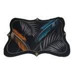 Smte Quality Large 3D Printed European Style Rug Black & Grey F1 B22 With Keychain