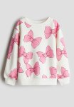 Sweatshirt - White & Bows
