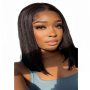 12 Inch Straight Wig - Human Hair With 13X4 Lace Front