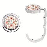 Handbag Hooks For Tables Folding Purse Hook Hangers Portable Table Bag Holders For Restaurant Bar Unique Gift Beautiful Watercol