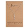 Lcherry Jesus Cross Pendant Necklace Stainless Steel Cross Necklace Religious Jewelry For Women