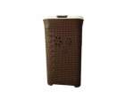 Smte Classic Laundry Basket Brown white With Keychain