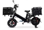 14-INCH Electric Cargo Bike Heavy Duty Commercial E-bike With Rear Cargo Rack