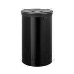 Brabantia Laundry Bin 60L Matt Black With Dark Grey Lid